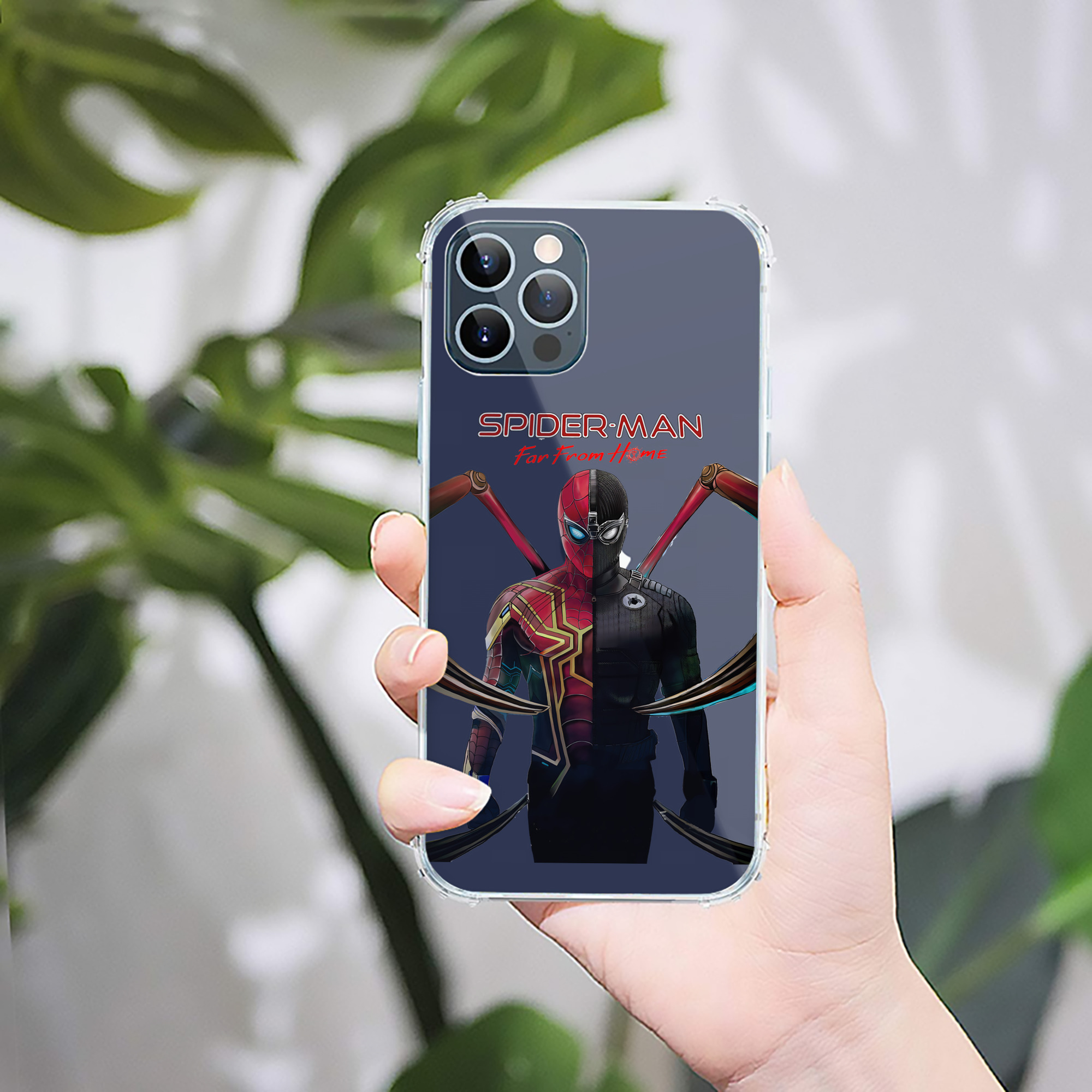 （画像用） Spider Man スパイダーマン 【iPhone 12シリーズ対応】透明スマホケース（クリアソフトケース）